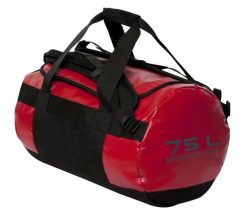 Clique 2-in-1 bag 75L – torba sportowa i plecak w jednym – red. Czerwone plecaki męskie CLIQUE, bez wzorów, z materiału. Za 328.77 zł.