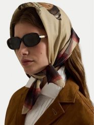 Polo Ralph Lauren Apaszka 455P04665001 Beżowy. Brązowe apaszki damskie Polo Ralph Lauren, bez wzorów, z wełny. Za 529.99 zł.