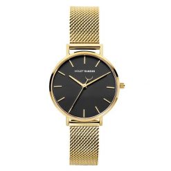 Violet Hamden Kobietyzegarek Violet Hamden Day & Night złoto - stal nierdzewna Zegarki 1 ct Damski. Żółte zegarki damskie Violet Hamden, szklane. Za 386.79 zł.