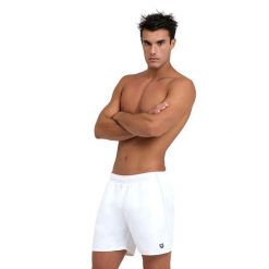 Szorty męskie spodenki kąpielowe sportowe na basen plażę Arena Fundamentals. Białe kąpielówki męskie Arena, m, bez wzorów, do pływania. Za 121.98 zł.