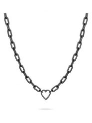 Liebeskind Naszyjnik z elementem ozdobnym - dł. 45 cm rozmiar: onesize. Czarne naszyjniki damskie Liebeskind, ze stali. Za 200.60 zł.