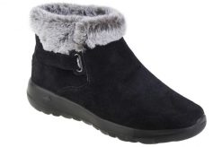 Buty zimowe damskie, Skechers On The Go Joy - First Glance. Czarne obuwie trekkingowe damskie Skechers, na zimę. Za 299.99 zł.