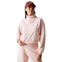 New Era Damska Bluza Mlb Tonal Crop Qrtr Zip Neyyan Prs Damskie. Czerwone bluzy bez kaptura damskie New Era, l, z bawełny. Za 326.99 zł.