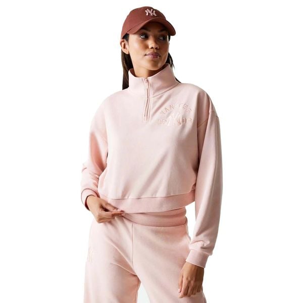 New Era Damska Bluza Mlb Tonal Crop Qrtr Zip Neyyan Prs Damskie. Czerwone bluzy bez kaptura damskie New Era, l, z bawełny. Za 328.99 zł.