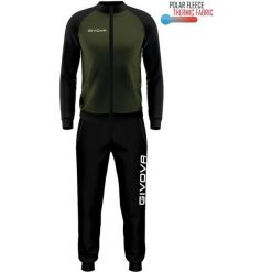 Zestaw Sportowy Givova Cuba 3XL - Zielona Armia i Czarna Trwała. Brązowe spodnie dresowe damskie Givova, xl, bez wzorów, z dresówki. Za 205.99 zł.