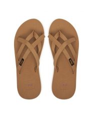 Teva Japonki Olowahu 6840 Brązowy. Brązowe klapki damskie Teva, bez wzorów, z materiału, bez obcasa. Za 159.99 zł.