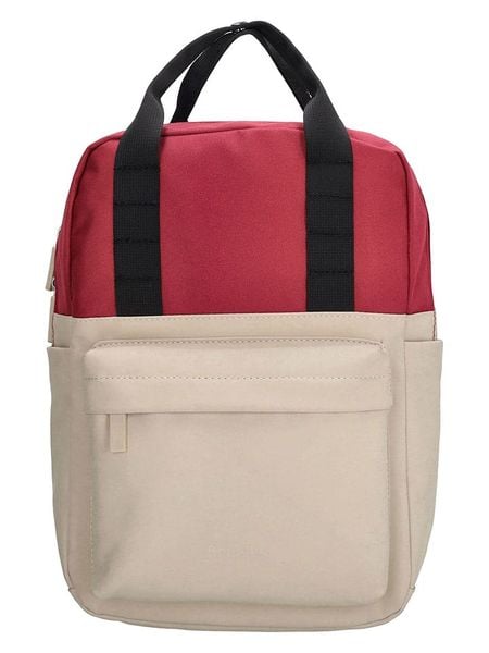 Beagles Plecak w kolorze beżowo-czerwonym - 23 x 33 x 9 cm rozmiar: onesize. Brązowe plecaki damskie Beagles, bez wzorów, z materiału. Za 130.81 zł.