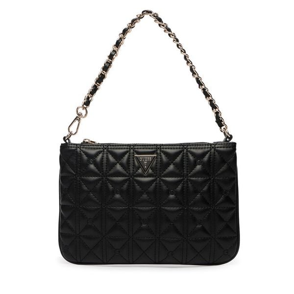 Torebka Guess. Czarne torebki klasyczne damskie Guess, z aplikacjami, bez dodatków. Za 269.99 zł.