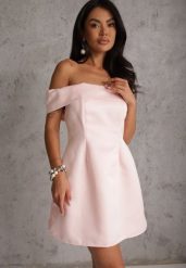 Różowa Koktajlowa Sukienka Hiszpanka VICES Typu Bombka Iaonara. Czerwone sukienki damskie Renee, l, bez wzorów, bez kołnierzyka, bez ramiączek, mini, bombki. Za 189.99 zł.