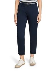 Betty Barclay Spodnie chino w kolorze granatowym rozmiar: 38. Niebieskie spodnie materiałowe damskie Betty Barclay, bez wzorów, ze skóry. Za 149.95 zł.