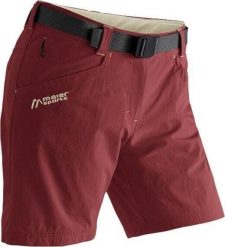 Damskie spodenki turystyczne Maier Sports Lulaka. Czerwone szorty damskie Maier Sports, bez wzorów, z materiału. Za 339.95 zł.