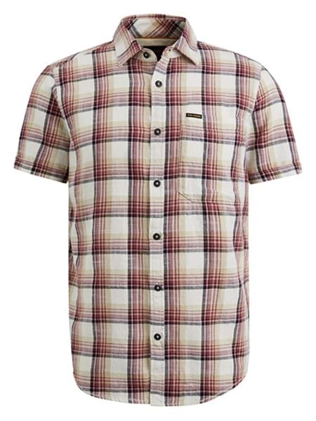 PME Legend Koszula - Regular fit - w kolorze beżowo-czerwonym rozmiar: XXL. Brązowe koszule męskie PME Legend, xxl, bez wzorów, z bawełny, bez kołnierzyka, bez ramiączek. Za 154.95 zł.