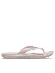 Crocs Japonki Crocband Flip 11033 Beżowy. Brązowe klapki damskie Crocs, bez wzorów, z tworzywa sztucznego, bez obcasa. Za 119.99 zł.