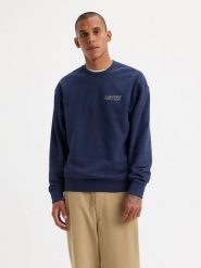 Levi's® Bluza Graphic 38712-0242 Granatowy Relaxed Fit. Niebieskie bluzy bez kaptura męskie m, z bawełny. Za 179.99 zł.