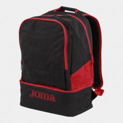 Plecak treningowy Joma Estadio III dwukomorowy z przegrodą na buty 23,8 L. Czerwone plecaki damskie Joma, bez wzorów, sportowe. Za 89.99 zł.