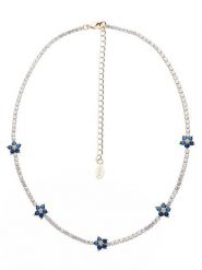 U.S. Polo Assn. Pozłacany naszyjnik z kryształami - dł. 34 cm rozmiar: onesize. Niebieskie naszyjniki damskie U.S. Polo Assn., metalowe. Za 130.99 zł.