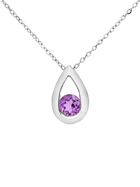 Revoni Naszyjnik z białego złota z ametystem rozmiar: onesize. Różowe naszyjniki damskie Revoni, złote. Za 782.99 zł.