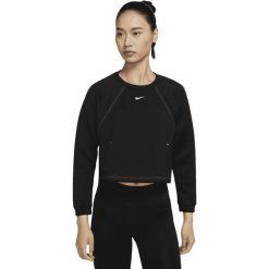 Bluza Nike Pro Luxe Crew, Kobiety. Czarne bluzy bez kaptura damskie Nike, xl, z poliesteru. Za 390.00 zł.