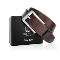 Pasek skórzany 110 CM brązowy PAOLO PERUZZI 05Z02110. Brązowe paski męskie Paolo Peruzzi, bez wzorów, z materiału, klasyczne. Za 59.00 zł.