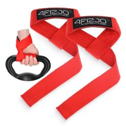 Paski treningowe do martwego ciągu 4FIZJO 2 sztuki. Czerwone paski damskie 4FIZJO, bez wzorów, sportowe. Za 29.99 zł.