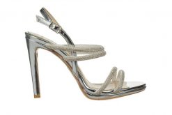 Sandały Bayla-187 589-1729 Silver 187057, Srebrny, Skóra ekologiczna - 37. Szare sandały damskie Bayla, bez wzorów, z materiału, bez obcasa, na platformie. W wyprzedaży za 152.10 zł.