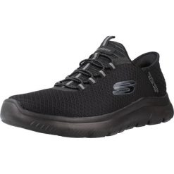 Buty sportowe Sneakersy męskie, Skechers Summits - High Range Slip-Ins. Czarne buty sportowe na co dzień męskie Skechers, z materiału, bez zapięcia, trekkingowe. Za 331.99 zł.