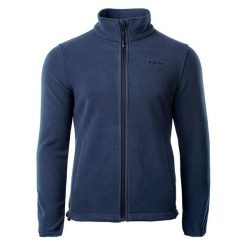 Bluza Polarowa Męska Logo Henis. Niebieskie bluzy bez kaptura męskie Hi-tec, l, z polaru. Za 148.99 zł.