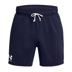 Szorty Under Armour Rival Terry. Niebieskie spodenki sportowe damskie Under Armour, na fitness i siłownię. Za 209.85 zł.