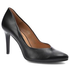 Czółenka damskie Clasicco, cholewka ze skóry naturalnej wnętrze wykończone skórą wkładka skórzana obcas smukły nosek wąski, czarne, 1916. Czarne czółenka damskie Clasicco, bez wzorów, z jeansu, bez obcasa, na obcasie. Za 314.99 zł.