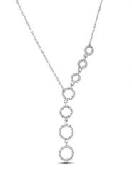 Atelier MIU Naszyjnik z elementami ozdobnymi - dł. 50 cm rozmiar: onesize. Szare naszyjniki damskie atelier MIU, srebrne. Za 30.99 zł.