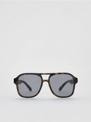 Okulary przeciwsłoneczne aviator - oliwkowy. Zielone okulary przeciwsłoneczne męskie Reserved. Za 69.99 zł.