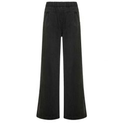 Spodnie Deha Lyocell Denim Palazzo Damskie. Czarne spodnie materiałowe damskie Deha, bez wzorów, z bawełny. Za 417.99 zł.