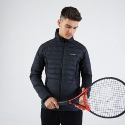 Bluza tenisowa męska Artengo Thermic. Czarne bluzy bez kaptura męskie ARTENGO, m, z tkaniny. Za 219.99 zł.