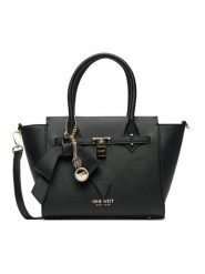 Nine West Torebka CEO-Chelsea-Charm-II-LX10185 Czarny. Czarne torebki klasyczne damskie Nine West, bez wzorów, z materiału, bez dodatków. Za 349.99 zł.
