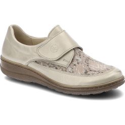 Złote Półbuty Helios Wygodne Buty Damskie. Żółte półbuty damskie Helios, z aplikacjami, z nubiku, bez obcasa, na obcasie. Za 199.00 zł.