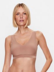 Chantelle Biustonosz top Soft Stretch C16A10 Brązowy. Brązowe biustonosze Chantelle, s, bez wzorów, z syntetyku, bez kołnierzyka. Za 139.99 zł.