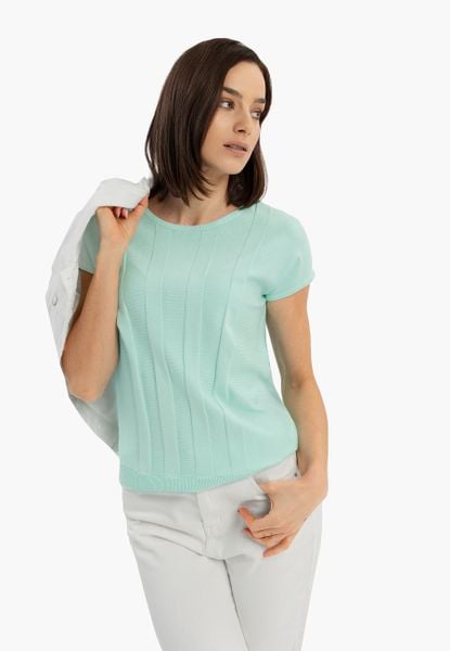 Pastelowa bluzka TM-MARION. Białe topy sportowe damskie Volcano, xl, bez wzorów, z dzianiny, bez ramiączek. Za 99.99 zł.