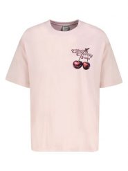 Sublevel Koszulka w kolorze jasnoróżowym rozmiar: L. Różowe bluzki damskie Sublevel, l, bez wzorów, z bawełny, bez kołnierzyka, bez ramiączek. Za 39.99 zł.