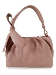 ORE10 Skórzana torebka "Movar" w kolorze jasnoróżowym - 26 x 18 x 5 cm rozmiar: onesize. Różowe torebki klasyczne damskie ORE10, bez wzorów, z materiału, bez dodatków. Za 209.33 zł.