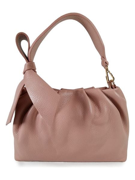 ORE10 Skórzana torebka "Movar" w kolorze jasnoróżowym - 26 x 18 x 5 cm rozmiar: onesize. Różowe torebki klasyczne damskie ORE10, bez wzorów, z materiału, bez dodatków. Za 218.05 zł.