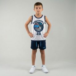 Biało-niebieski zestaw treningowy do piłki nożnej. Białe szorty męskie Legea, bez wzorów, z bawełny, sportowe. Za 56.00 zł.