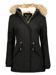 Geographical Norway Parka "Ampuria" w kolorze czarnym rozmiar: L. Czarne parki damskie Geographical Norway, l, bez wzorów. Za 311.85 zł.