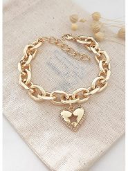 Atelier MIU Pozłacana bransoletka z cyrkoniami rozmiar: onesize. Żółte bransoletki damskie atelier MIU, pozłacane. Za 43.99 zł.