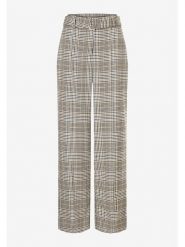 More & More Spodnie w kolorze czarno-beżowym rozmiar: onesize. Brązowe spodnie materiałowe damskie MORE & MORE, bez wzorów, z materiału. Za 91.56 zł.