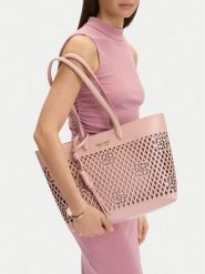 Nine West Torebka CEO-Bleeker Petal-LDA8699A Różowy. Czerwone torebki klasyczne damskie Nine West, bez wzorów, ze skóry, bez dodatków. Za 269.99 zł.