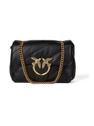 Pinko Skórzana torebka w kolorze czarnym - 21 x 15 x 10 cm rozmiar: onesize. Czarne torebki klasyczne damskie Pinko, bez wzorów, z materiału, pikowane, bez dodatków. Za 1,201.45 zł.