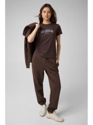 Guess Jeans Spodnie materiałowe 167117 Brązowy. Brązowe jeansy damskie Guess Jeans, z aplikacjami, z jeansu. Za 299.99 zł.