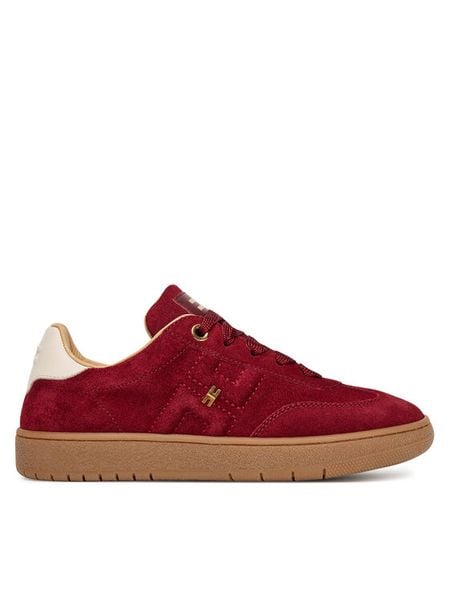 Elisabetta Franchi Sneakersy Low Cut Lace Up F4A9-E0340-0071 S Bordowy. Czerwone buty sportowe dziewczęce Elisabetta Franchi, bez wzorów, ze skóry, bez zapięcia. Za 919.99 zł.