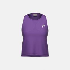 MOVE Damski Top Bez Rękawów. Fioletowe topy damskie HEAD, bez wzorów, bez kołnierzyka. Za 210.00 zł.