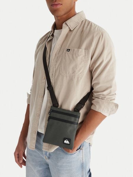 Quiksilver Saszetka CEOWB-QUIC-M-002-09 Szary. Szare saszetki męskie Quiksilver, z materiału. Za 69.99 zł.